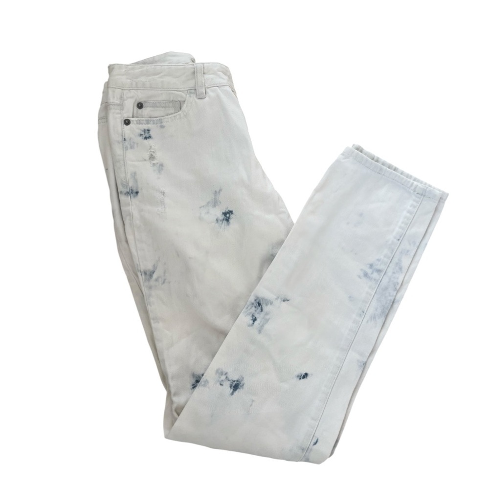 Michael Kors Bleached & Distressed Low Rise Jeans